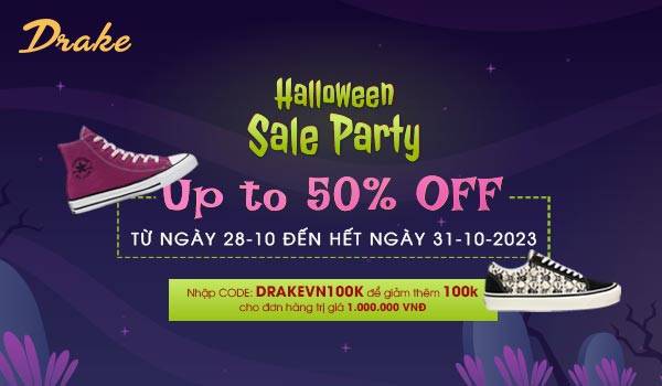 HALLOWEEN SALE PARTY - DRAKE SALE ON TOP - UP TO 50% ALL ITEMS